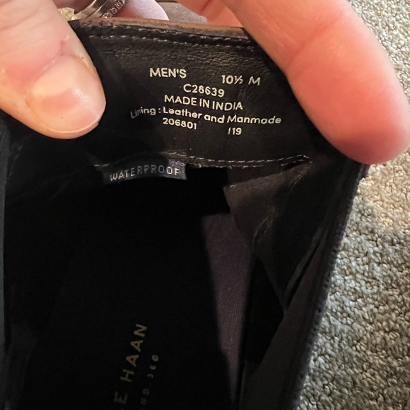 Cole Haan manmade waterproof espresso leather boots - Picture 4 of 10